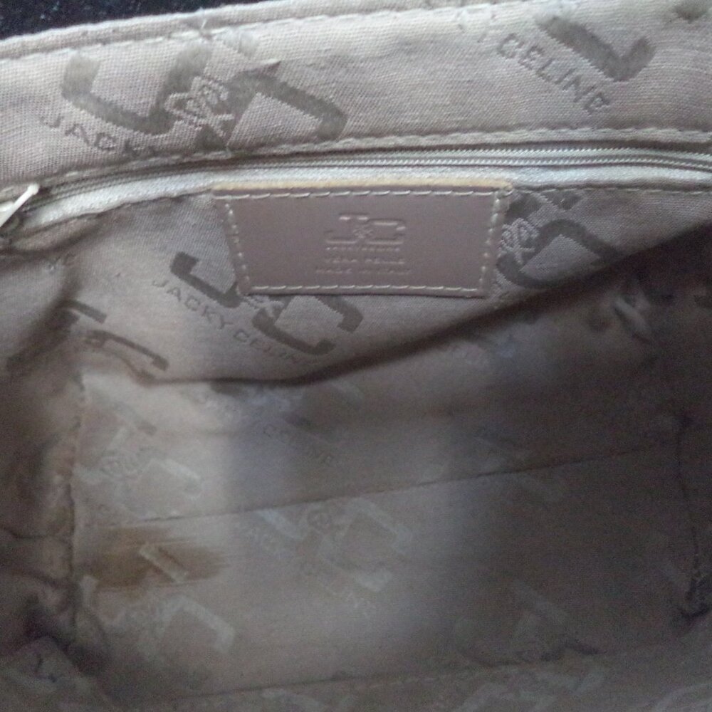 Jacky & Celine J&C pink Leather satchel tote bag purse Back Pocket Italy - Picture 15 of 16